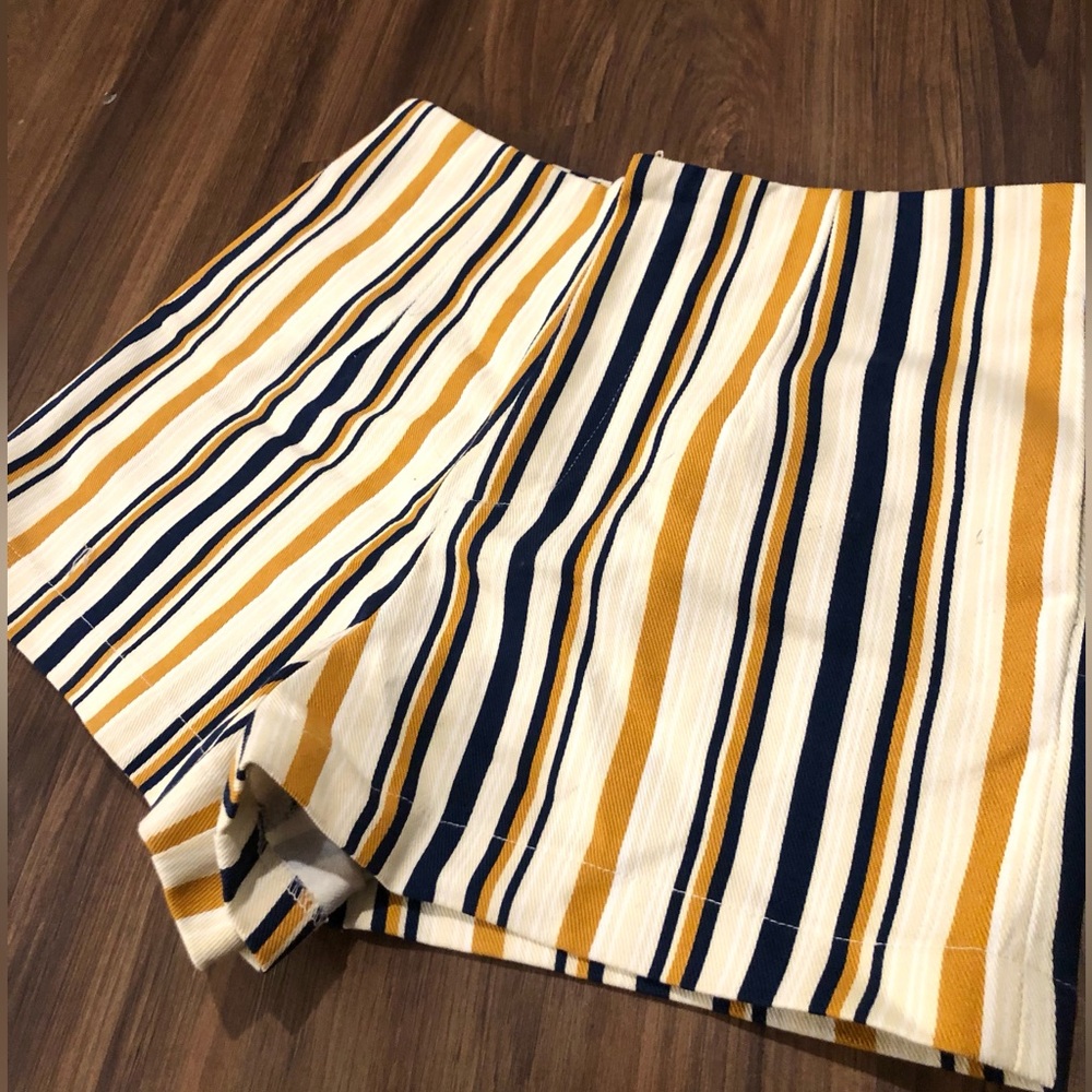 Forever 21 Striped High Waisted Shorts
